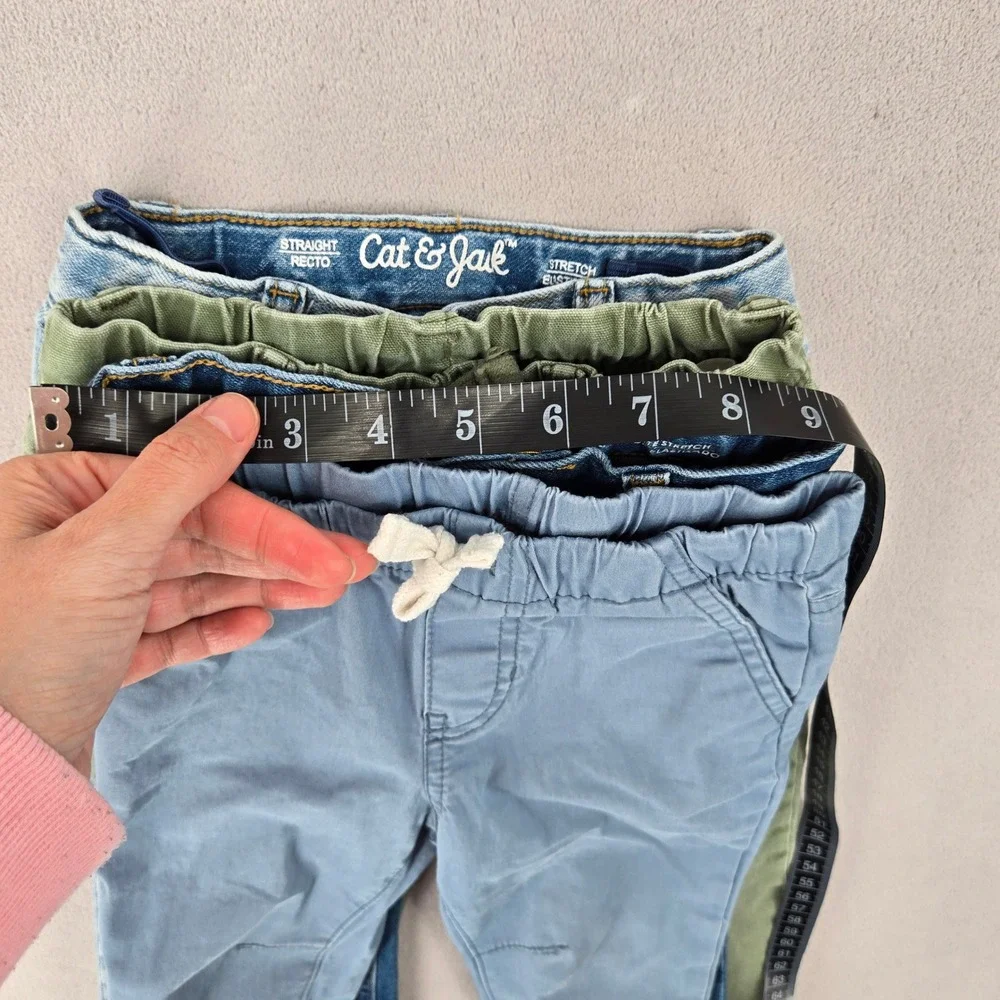 Toddler Girls Pants Lot Size 3T Cat & Jack GAP Denim Jeans Joggers 4 Piece